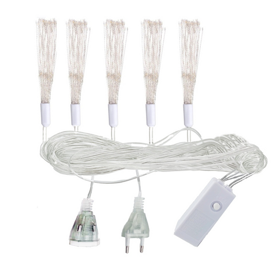 Fairy String Lights Starburst Firework Lights 100 LED - Cool White