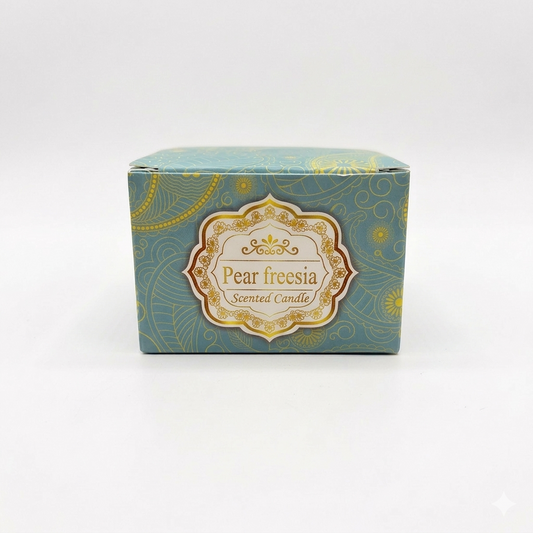 Artisan Soy Wax Scented Tin Candle - Pear Freesia