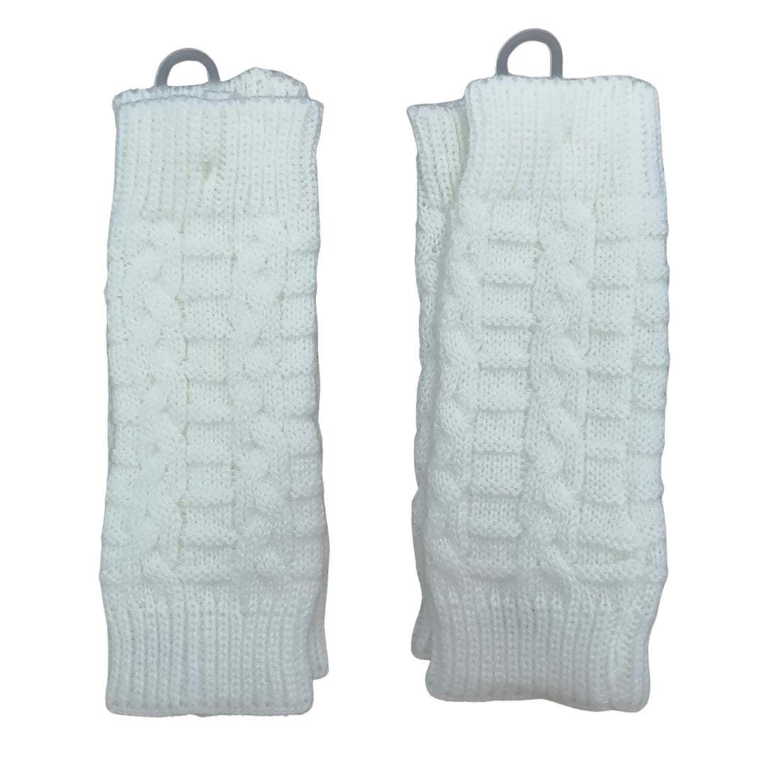 2 Piece Arm Warmers - White