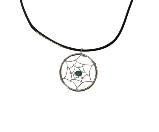 Earth Stone Collection - Dream Catcher Turquoise Stone Necklace
