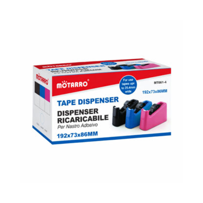Motarro Tape Dispenser 192x73x86mm - Black 2 Pack