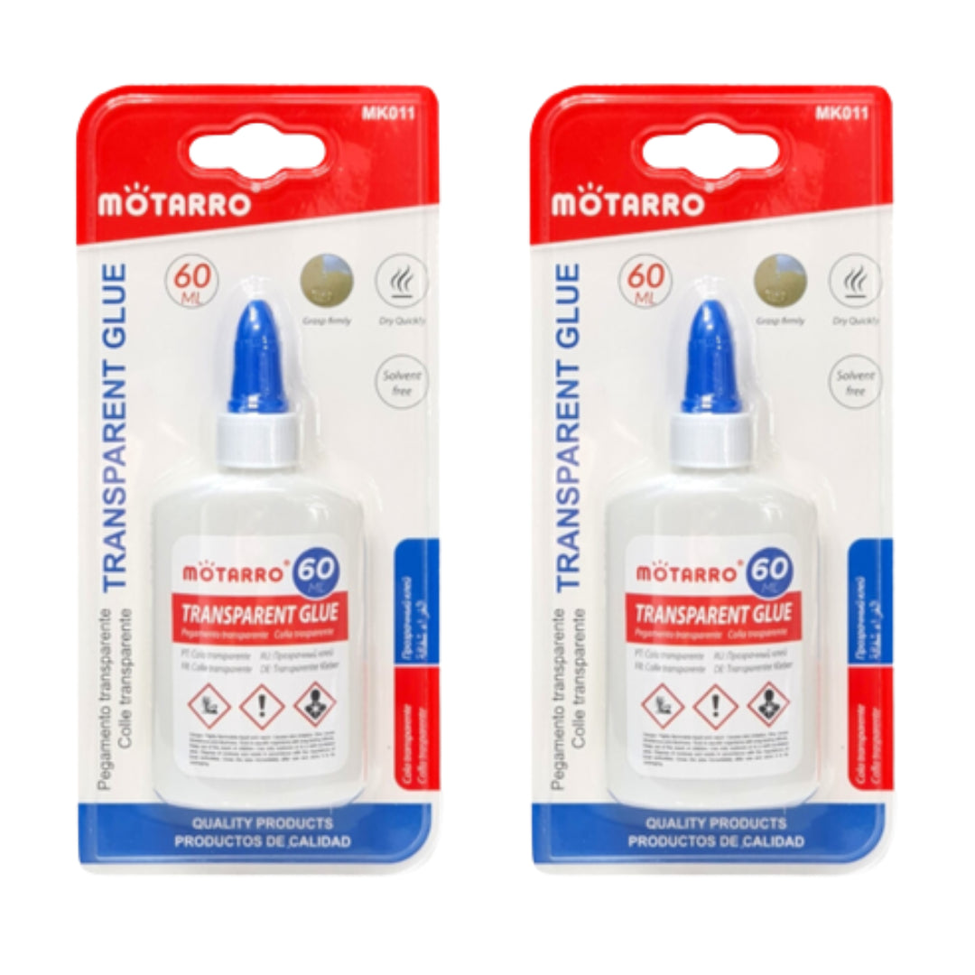 Motarro Transparent Glue 60ml - 2 Pack