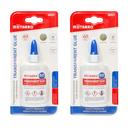 Motarro Transparent Glue 60ml - 2 Pack