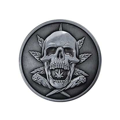 Herb Grinder - 4 Piece Medium Grinder - Skull