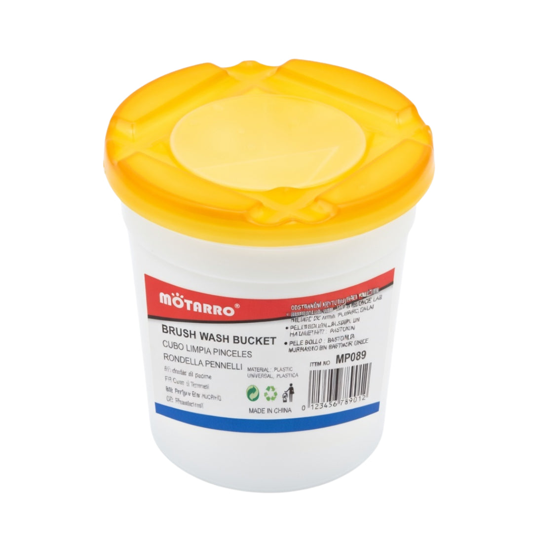 Motarro Brush Wash Cup - Yellow